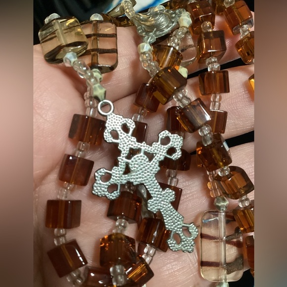 New handmade Rosary/necklace with cross - #174 - Picture 4 of 9
